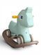 Каталка-качалка детская Happy Pony MN616 2 в 1 со съемной качели и колесами PP для детей от 1 года Мятный 3079026205 фото 1