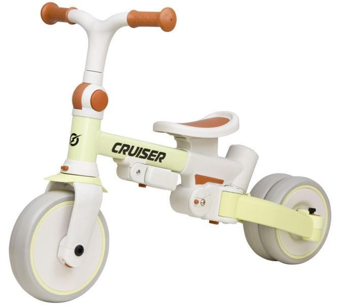Трехколесный детский велосипед-биговел 6-в-1 Tri-cycle Cruiser Milano 002 с родительской ручкой кремовый Milano002/1 фото