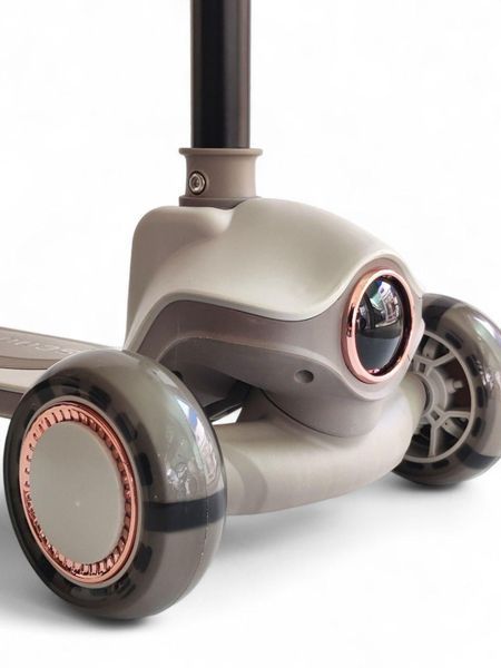 Самокат-беговел 2в1 от 2 лет Scooter Cosmo K603-2 &ndash; музыкальный, со светящимися колесами, регулируемым сиденьем и рулем Розовый Scooter Cosmo K603-2 фото