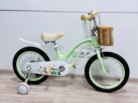 Детский велосипед от 5 лет Cruzzier Frog 18 дюймов, двухколесный, с корзинкой и звонком, дисковые тормоза мятный 2905873529 фото
