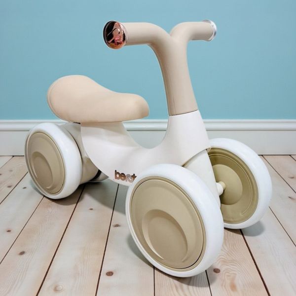 Беговел-толкар Kiddy Go A4 для дітей від 1 року, без педалей, 4 колеса, бежевий 2896029407 фото