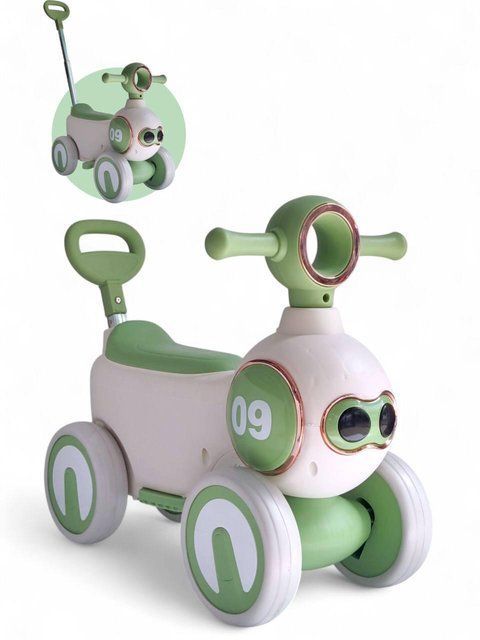 Детский толокар Snoopy 09 188 с родительской ручкой, музыкой, подсветкой и кожаным сиденьем 3083040831 фото