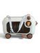 Дитяча валіза-каталка Little Bamby ZQ-08 2 в 1 Рожевий на колесах з ременем для перенесення ручна поклажа від 1 року 3111169494 фото 4
