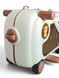 Дитяча валіза-каталка Little Bamby ZQ-08 2 в 1 Рожевий на колесах з ременем для перенесення ручна поклажа від 1 року 3111169494 фото 3